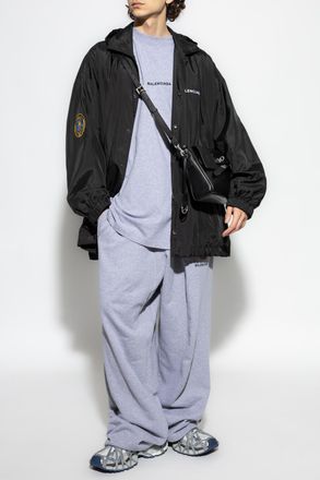 Balenciaga Sweatpants With Logo, Mens, Grey
