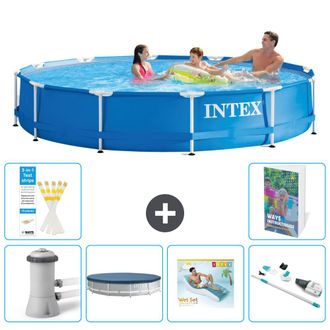 Intex Piscina Con Estructura Redonda - 366x76 Cm - 7-piezas S236