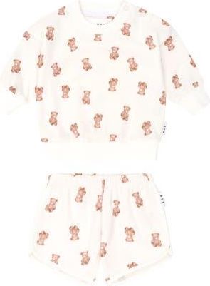 Huxbaby My First Hux 2Pc Newborn Short Set in Almond Milk at Nordstrom, Size Newborn Au