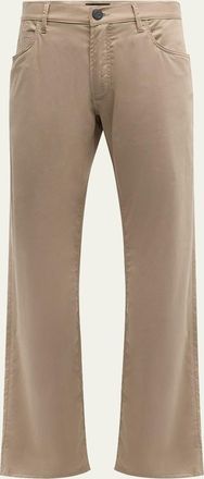 Giorgio Armani Mens Cotton-Silk Stretch Pants