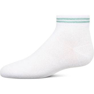 MeMoi Ziggy Double Ring Anklet Sock in Seafoam at Nordstrom, Size 6-12M