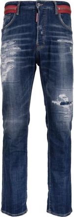 Dsquared2 Slim-fit Jeans - Heren - Slim Fit Jeans - Blauw - 3XL - Katoen - Jeans