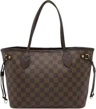 Louis Vuitton Pre-owned Tote Bags, female, Brown, Size: ONE SIZE Pre-owned Neverfull PM Damier Shoulder Tote Bag