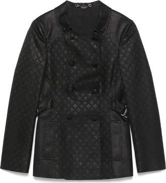 Gucci Giacca con effetto jacquard anni 2000 - Nero