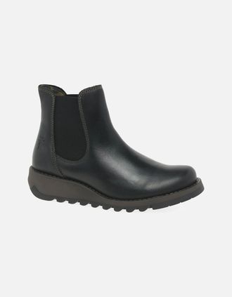 FLY London Womens Salv Womens Casual Ankle Boots - Black - Size: 2