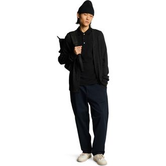 Lyle & Scott Tonal Eagle Polo Shirt in Jet Black at Nordstrom, Size Xx-Large