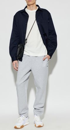 Lacoste Sweatpants With Logo Appliqu&eacute;, Mens, Grey