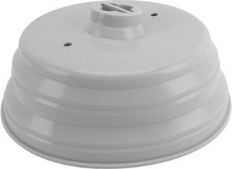 OEM Allecta - Tapa De Silicona Ajustable Para Microondas, Apta Para Platos Y Ollas De Cocina, Color Gris Oscuro, Resistente A Salpicaduras, 20-26 Cm
