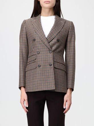 Max Mara Prince of Wales Pure Wool Double-Breasted Blazer