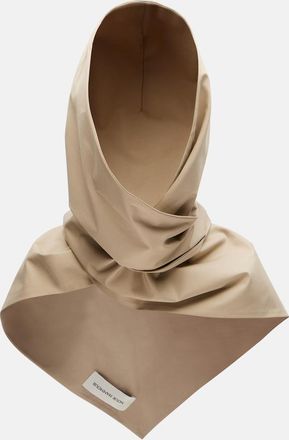 Nour Hammour Cotton canvas hood