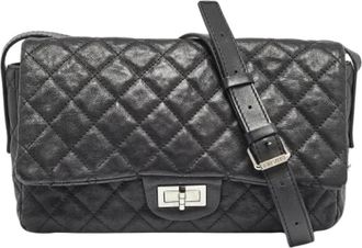 Chanel Pre-owned Leather chanel-bags - Dames - Vintage Schoudertas - Zwart - ONE Size - Vintage