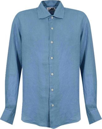 MC2 Saint Barth Minimalist Long-Sleeve Button-Up Shirt with Classic Collar