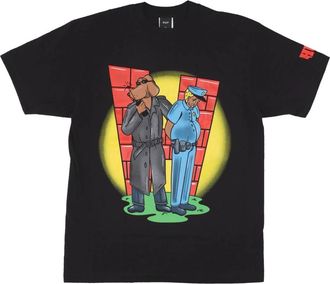 HUF Zwarte T-shirt met Logo Print - Heren - T-shirts - Zwart - S - Katoen - Tops