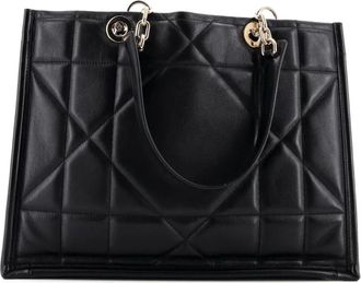 Dior Essential Archicannage Quilt Calfskin Medium tote bag - Zwart