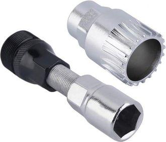 OEM Herramienta Para Eje Central De Bicicleta, Juego De Extractores De Eje Central, Extractor De Pedales De Biela Plateado