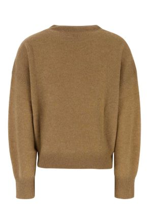 Le Kasha Womens Biscuit Cashmere Modena Sweater Camel Exterior: Organic Maglieria