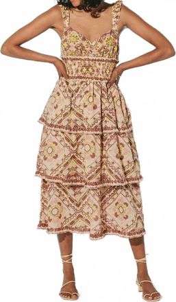 Cleobella Stella Ankle Dress In Geo