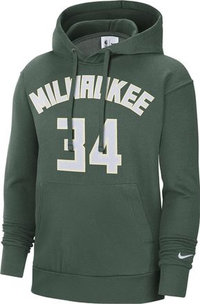 Nike x NBA Milwaukee Bucks Essential Pullover Fleece Hoodie Giannis Antetokounmpo 34 DB1184-323