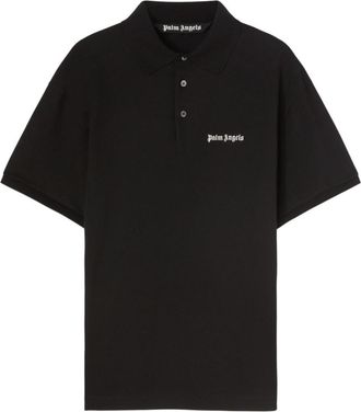 Palm Angels Embroidered logo cotton polo shirt