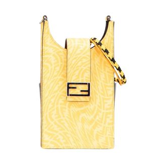 Fendi Pre-owned Vertical Phone Pouch - - Pre-owned - Donna - Giallo - ONE SIZE