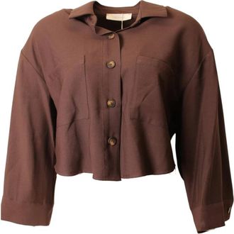 Am&eacute;lie & Am&eacute;lie Bogota Blouse - Dames - Overhemden - Bruin - XL - Overhemden