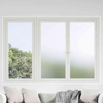 vidaXL L&aacute;minas De Ventana Pvc Esmeriladas Blanco Vidaxl