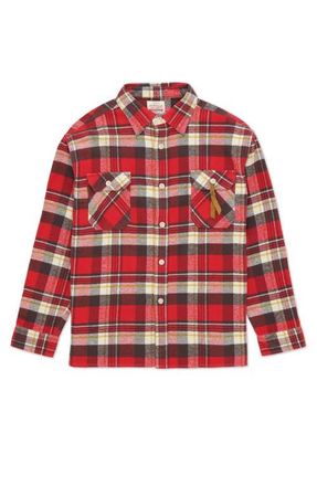 Fortela Mescal Flannel Overshirt in Red at Nordstrom, Size X-Large