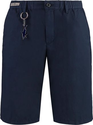 Paul & Shark Katoenen Bermuda Shorts - Heren - Korte Broeken - Blauw - M - Katoen - Korte Broeken
