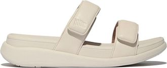 FitFlop Fitflop F-mode Go Womens Slides Paris Beige Leather - Size UK 8