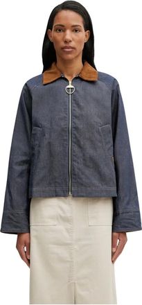 Barbour Jassen, Dames, Blauw, L, Katoen, Freckleton Jas