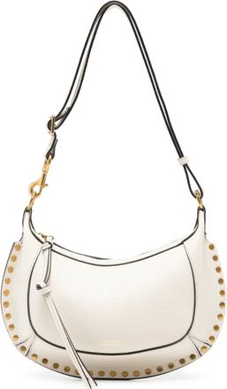 Isabel Marant Borsa a spalla Oskan Moon con borchie - Bianco