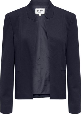Only Kurzblazer ONLY ONLEMILLIA LIFE L/S OPEN BLAZER CC TLR, Damen, Gr. 34, night sky, Web, Obermaterial: 74% Polyester, 22% Viskose, 4% Elasthan, unifarbe