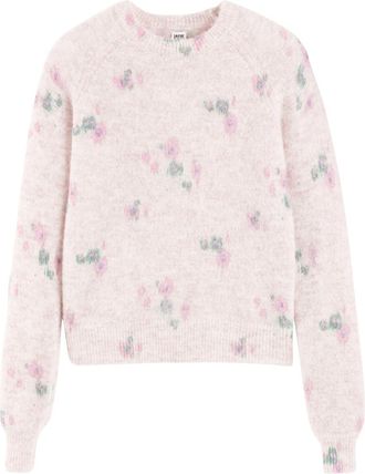 La Redoute Collections Trui met ronde hals in grof tricot