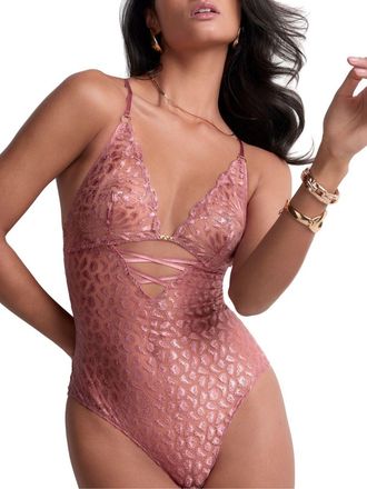 Aubade Womens Crazy In Love Bodysuit - Pink Polyamide - Size X-Small