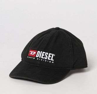 Diesel Cotton Twill Baseball Cap with Embroidered Logo and Adjustable Strap