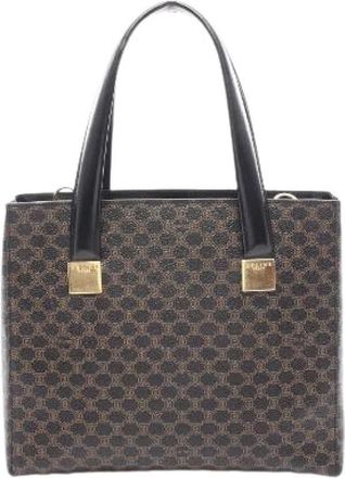 Celine Pre-owned Macadam Coated Canvas Handbag - Dames - Vintage Handtas - Veelkleurig - ONE Size - Leer - Vintage