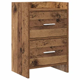 vidaXL Mesas De Noche Madera Envejecida 40 X 30 X 60 Cm Vidaxl