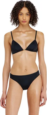 Diesel Triangle bra in nylon with Oval D detail - Bras - Woman - Black