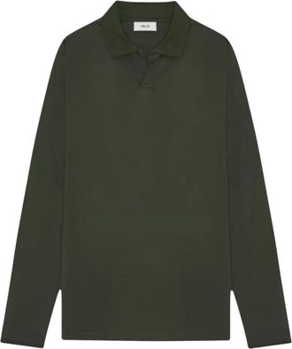 Nn.07 Paul Long Sleeve Polo - Heren - Polos - Groen - L - Katoen - Tops