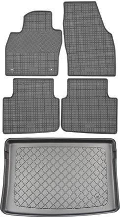 OEM Skoda Kamiq Suv (5 Puertas) Desde Septiembre De 2019. Juego De Alfombrillas De Goma Para Coche + Alfombrilla Para Maletero