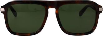 Ferragamo Aviator Zonnebril - Heren - Zonnebrillen - Bruin - 57 MM - Accessoires