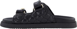 Steve Madden Schmona Slipper - Dames - Sandalen - Zwart - 36 EU - Schoenen