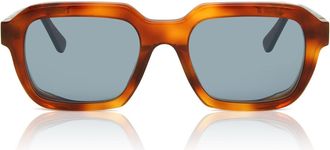L.G.R Carnet de Voyage 02 Mens Sunglasses Tortoiseshell Size 48