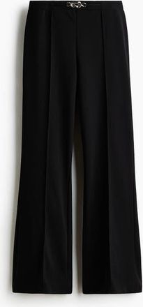 H&M Bootcut Ponte Di Roma Trousers in Black at Nordstrom, Size Xx-Large