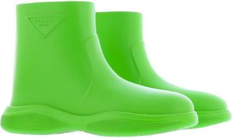 Prada Womens Bicolor Rubber Rain Boots