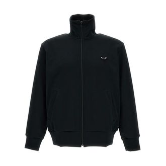 Comme Des Gar&ccedil;ons Zip-throughs, male, Black, Size: L Big Heart Zip Sweatshirt