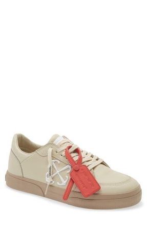 Off-white Vulcanized Low Top Sneaker in Beige - White at Nordstrom Rack, Size 11Us / 44Eu