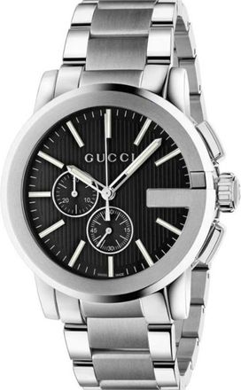 Gucci Accessoires, Heren, Grijs, ONE Size, G-Chrono Horloge