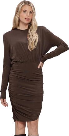 Gestuz Gzjosefi Jurk - Dames - Jurken - Bruin - Maat: XL Leer