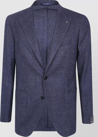 Tagliatore silk virgin wool single breasted jacket